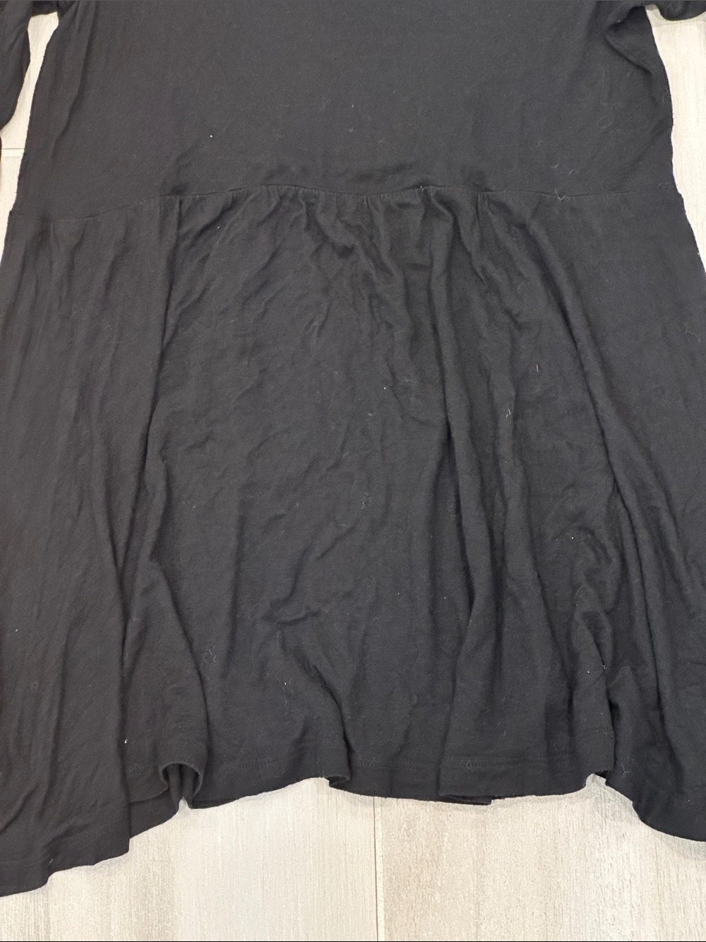 Free People XS Black 3/4 Sleeve Tunic with Button-Front Detail - Picture 12 of 12